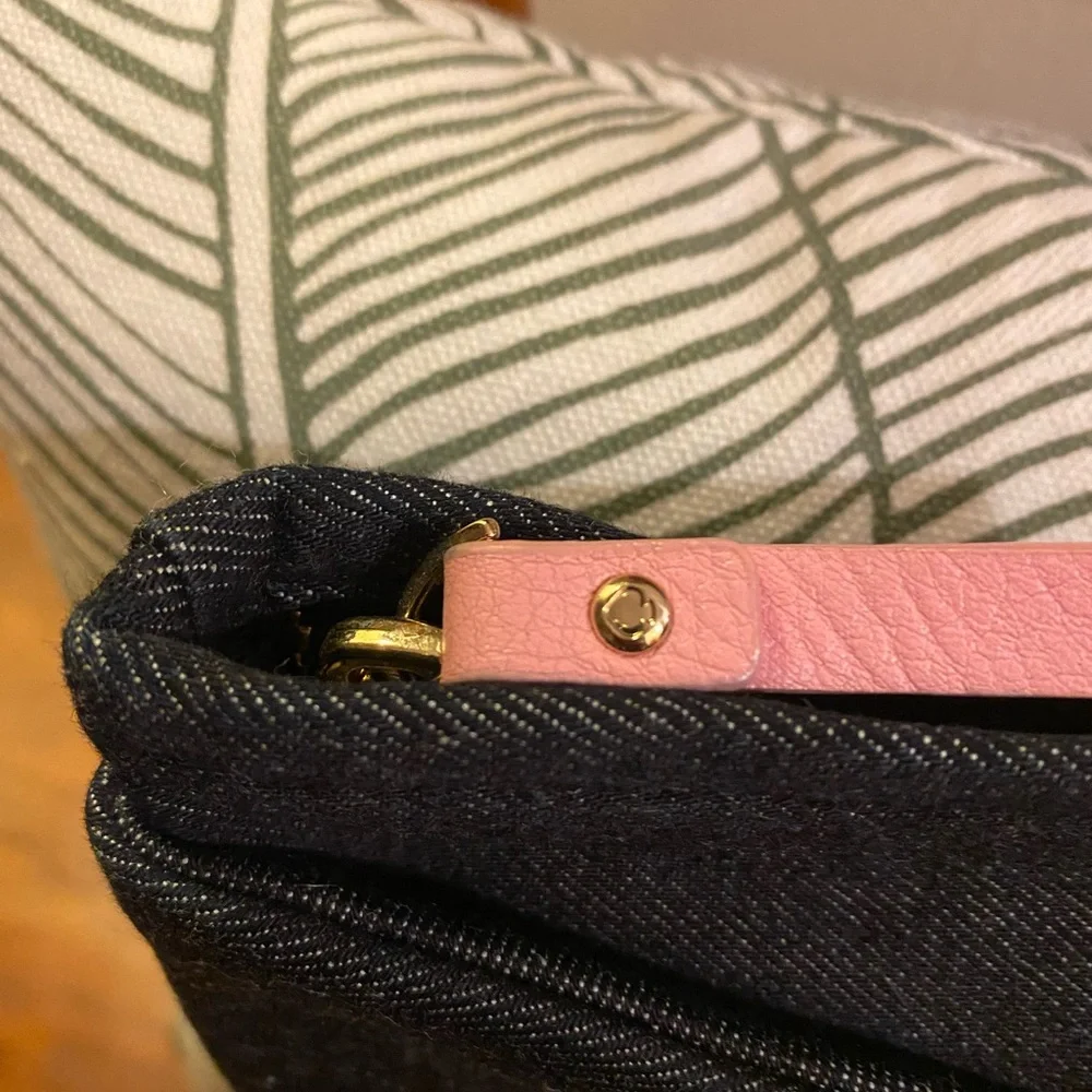 ⭐️BNWOT⭐️ Kate ♠️ Spade Denim Bow Envelope Clutch - Picture 6 of 8